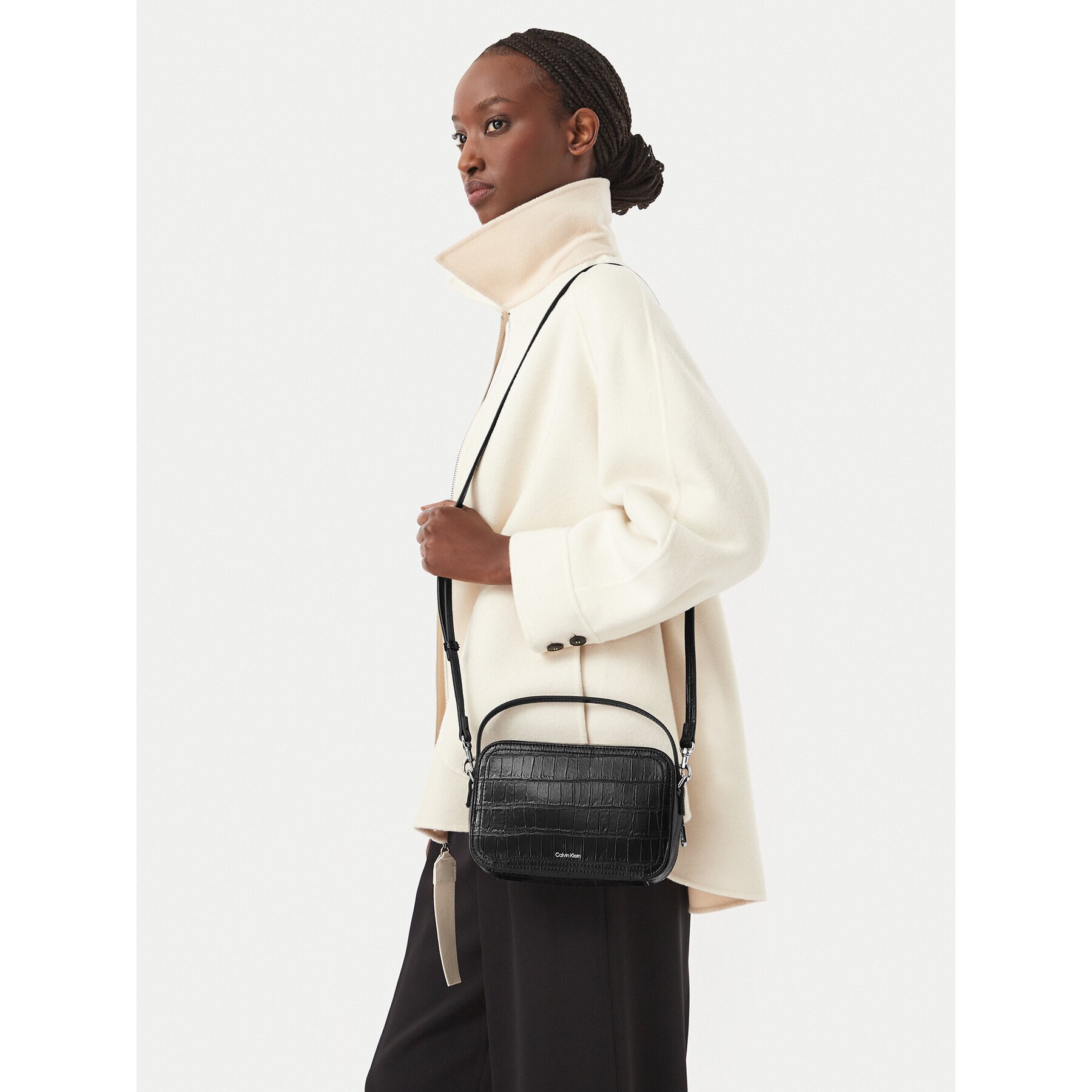 Calvin Klein Дамска чанта Ck Croc Camera Bag LV04F3905G