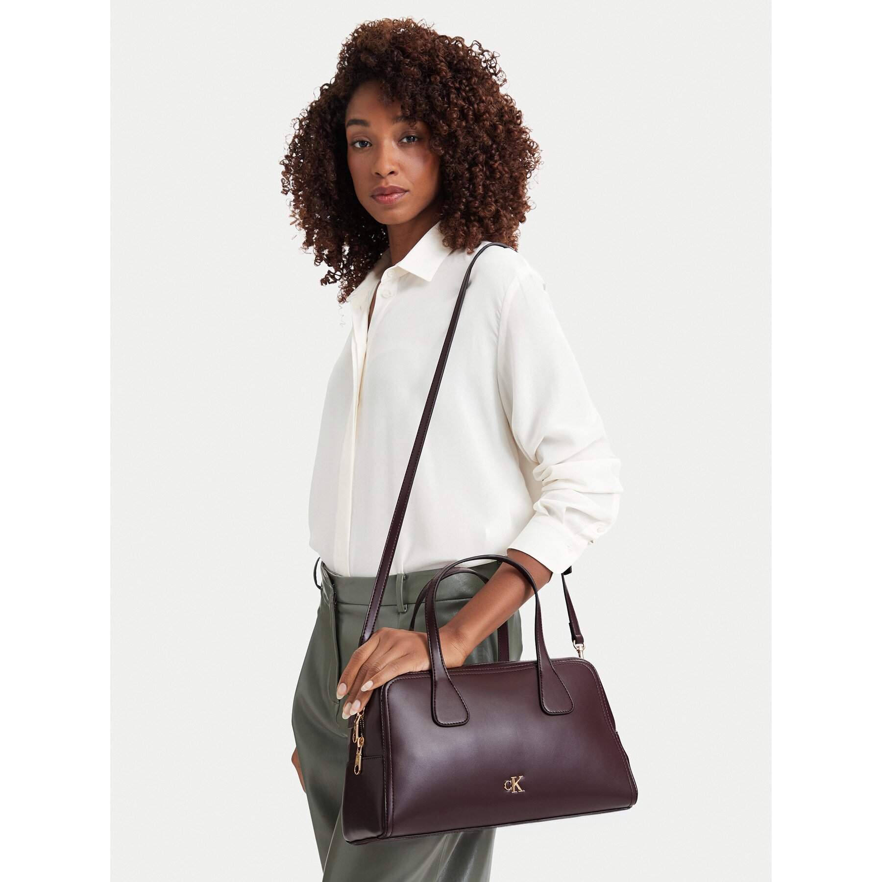 Calvin Klein Дамска чанта Ck Medium Bowling Bag LV04F3610G