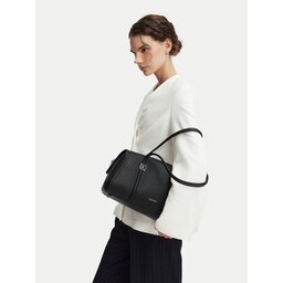 Calvin Klein Дамска чанта Emblem Hw Pebble Doctor Shoulder LV04F3614G