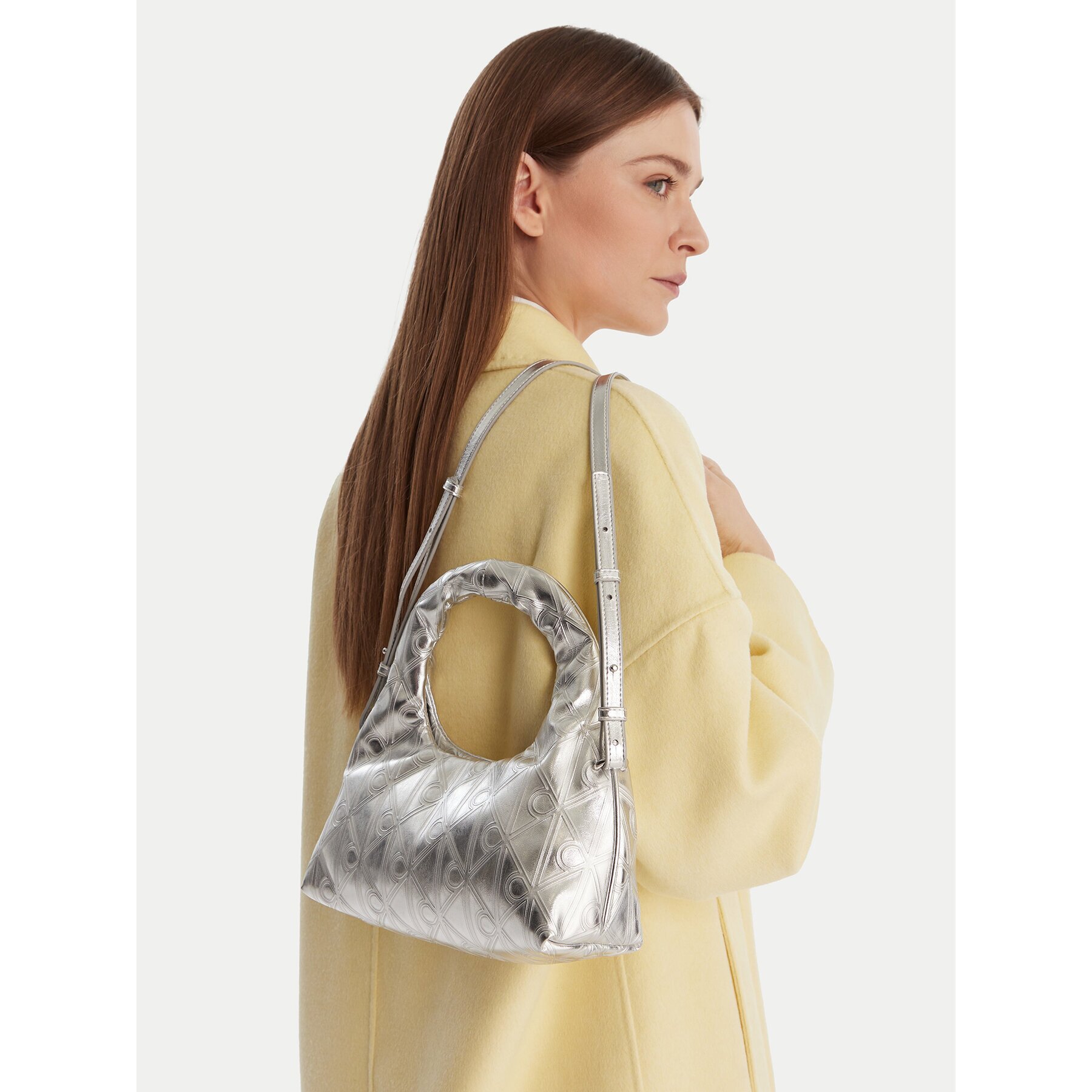 Calvin Klein Дамска чанта Puffy Aop Mini Bag With Strap LV04F3444G