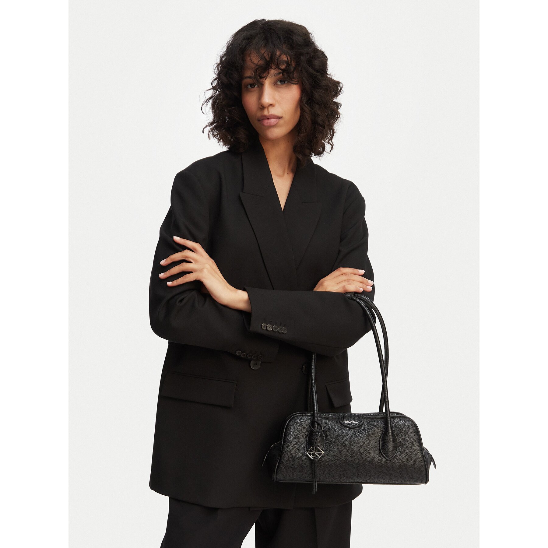 Calvin Klein Дамска чанта Quilted Nylon Ew Satchel LV04F3743G