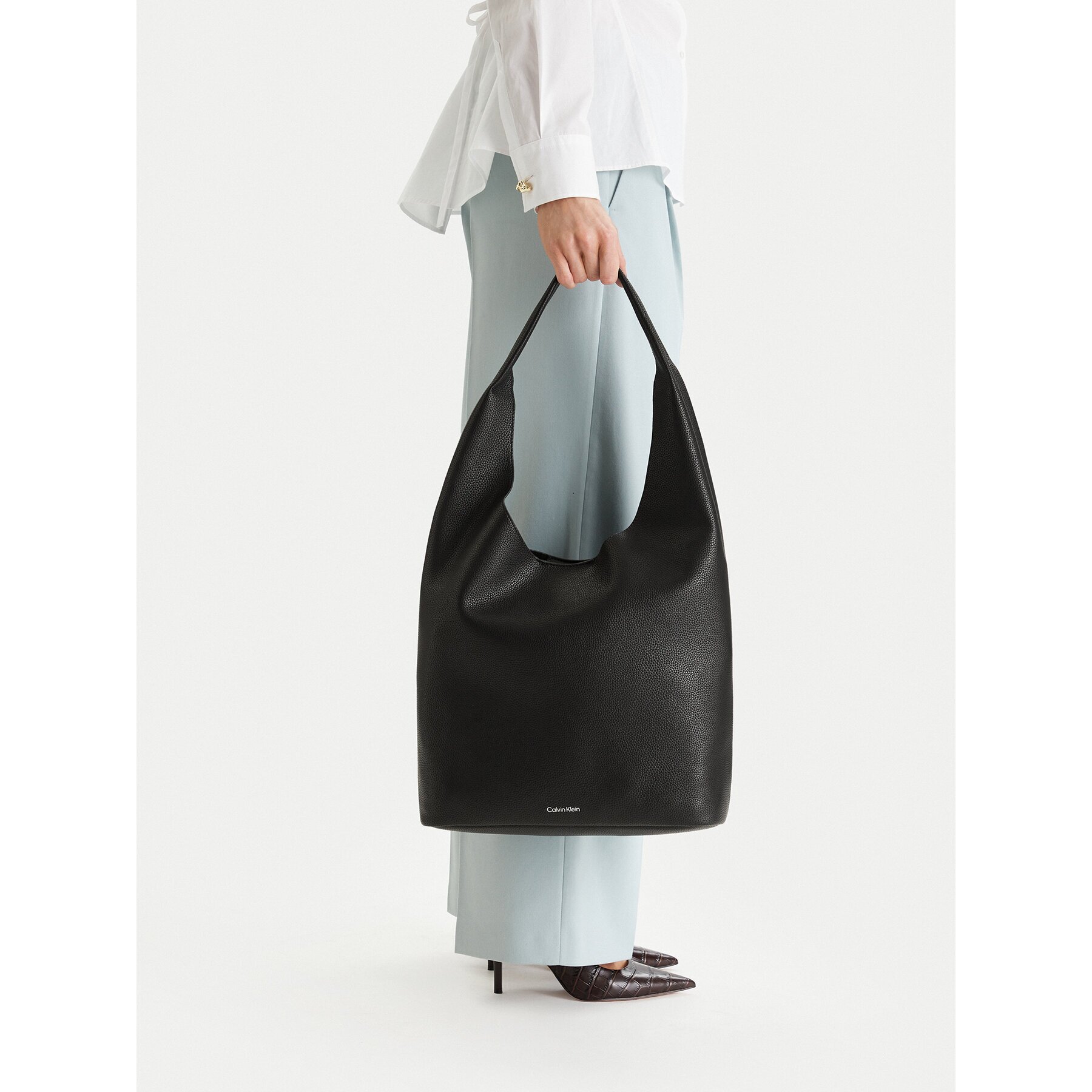 Calvin Klein Дамска чанта Slouchy Pebble Medium Bag LV04F3596G