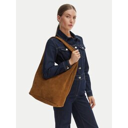 Calvin Klein Дамска чанта Slouchy Suede Leather Medium Bag LV04F3597G