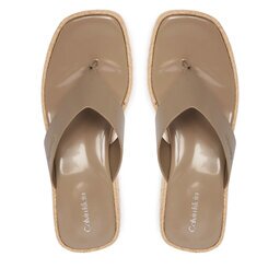 Calvin Klein Джапанки Block Heel Espa 50 Thong Lth HW0HW02902