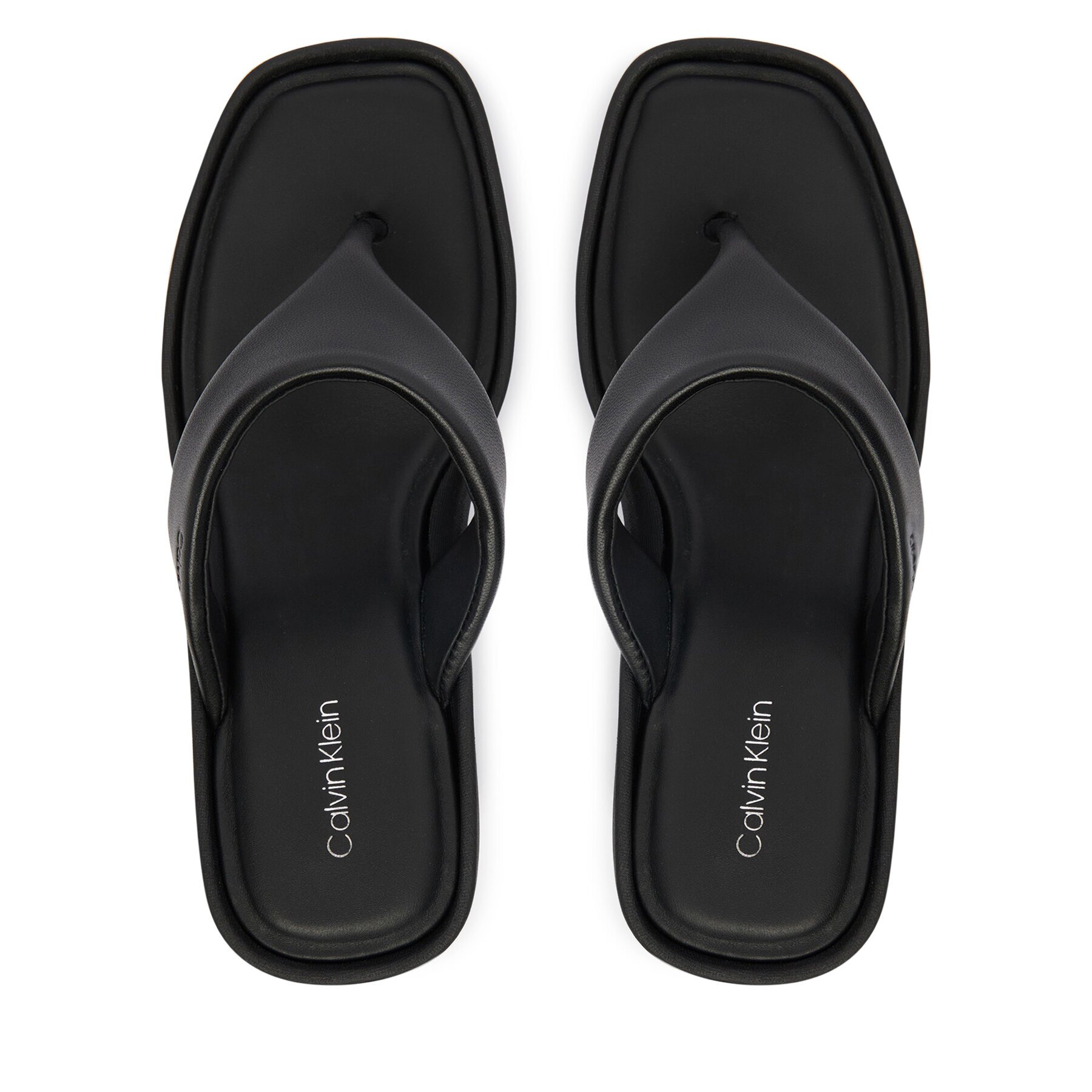 Calvin Klein Джапанки Wedge 70 Sndl Thong Lth HW0HW02880