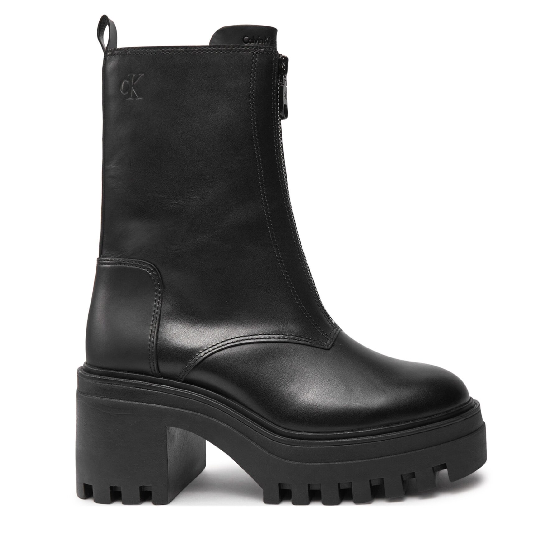 Calvin Klein Jeans Боти Chunky Heeled Zip YW0YW01541