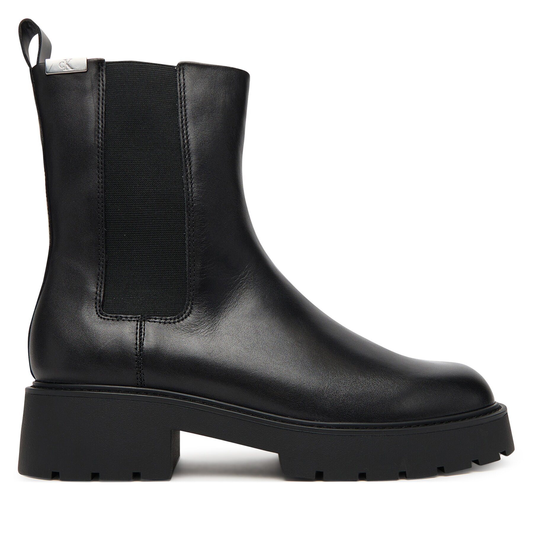 Calvin Klein Jeans Боти тип челси Combat Mid Chelsea Boot Hw Lth YW0YW01869