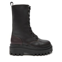 Calvin Klein Jeans Боти тип челси Flatform Lace Up Boot Mg Lth YW0YW01544