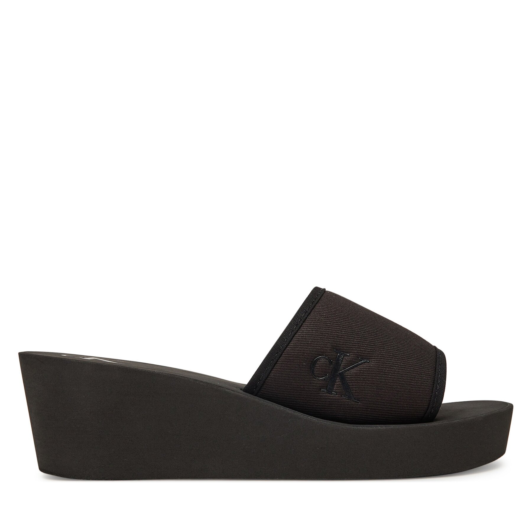 Calvin Klein Jeans Чехли Beach Wedge Slide Canvas YW0YW01725