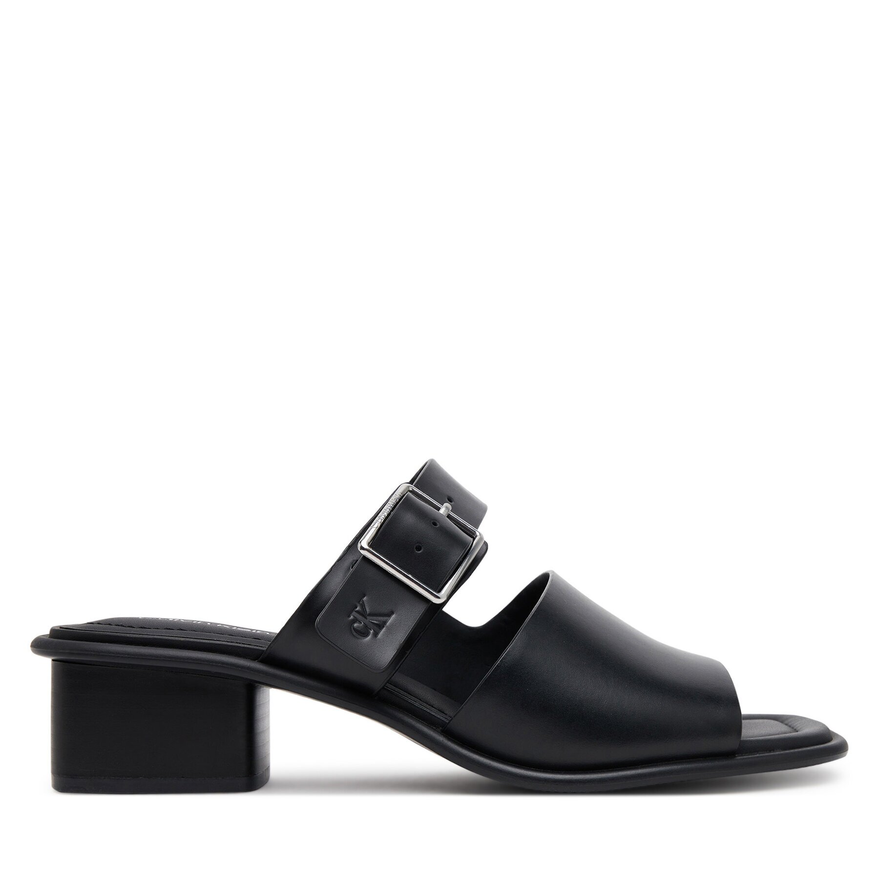 Calvin Klein Jeans Чехли Heel Square Mg Buckle Lth YW0YW01701