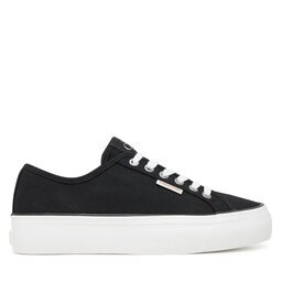 Calvin Klein Jeans Гуменки Vulc Flatform Ctn Logo Tag YW0YW01838 Светлосиньо