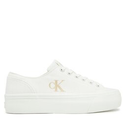 Calvin Klein Jeans Гуменки Vulc Flatform Low Cv Mg YW0YW01763 Бял