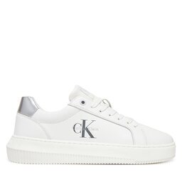 Calvin Klein Jeans Сникърси Chunky Cupsole Lth Silver YW0YW01876