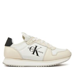 Calvin Klein Jeans Сникърси Runner Sock Laceup Ml Lth YW0YW01616