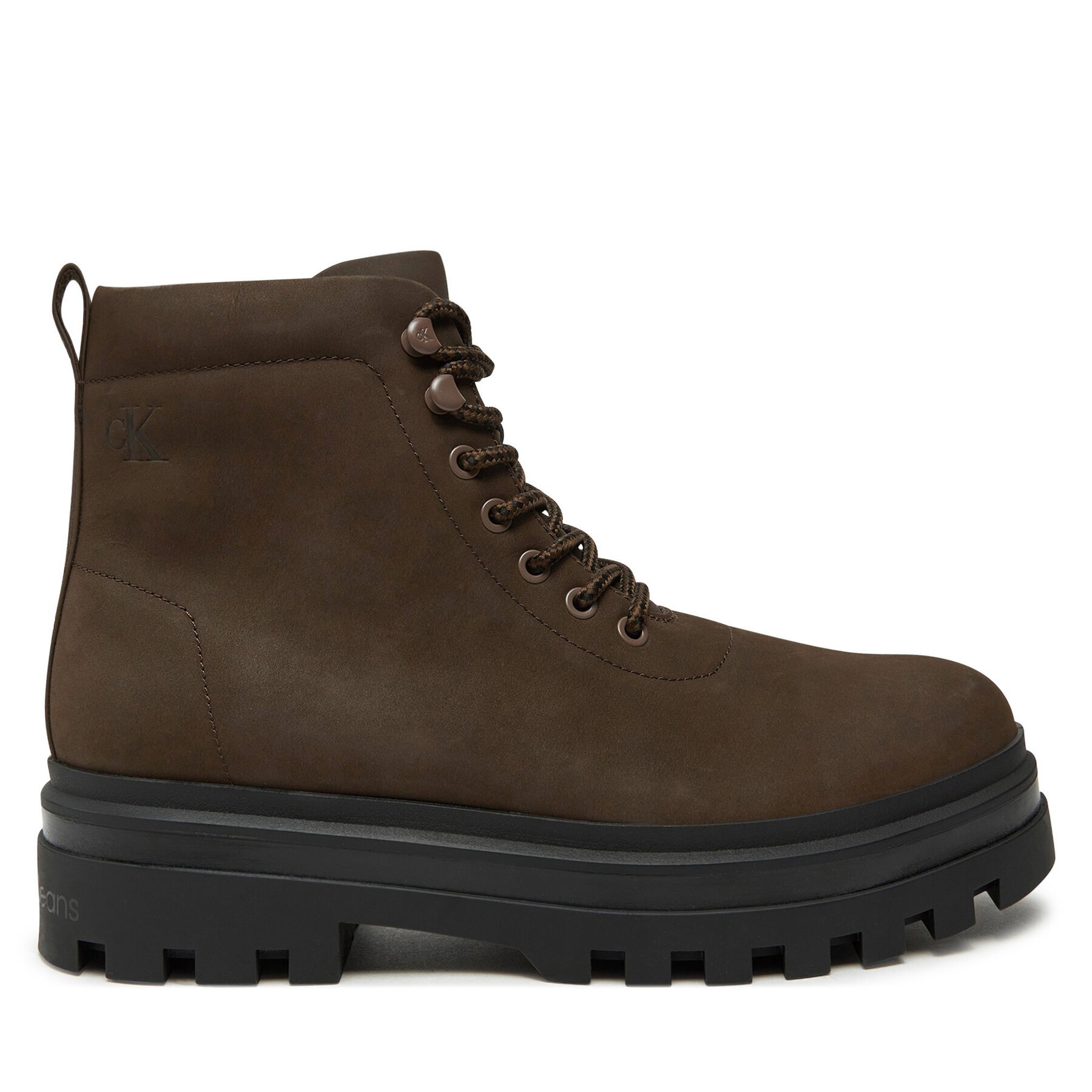 Calvin Klein Jeans Туристически oбувки Lugged Laceup Boot Oxf Hiking Nb YM0YM01076