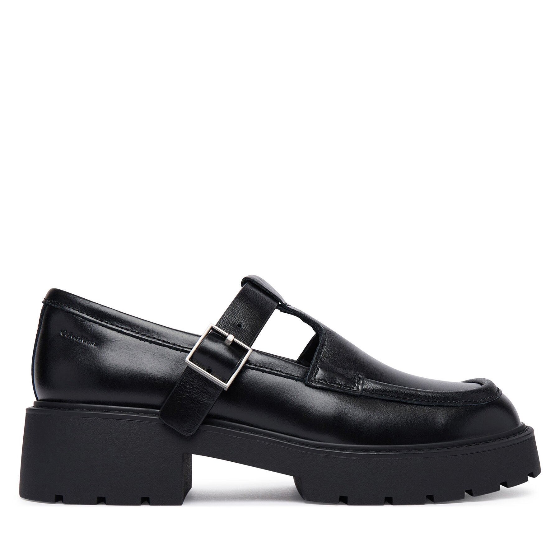 Calvin Klein лоуфъри с дебела подметка Chunky Loafer Tbar Pol Lth HW0HW03046