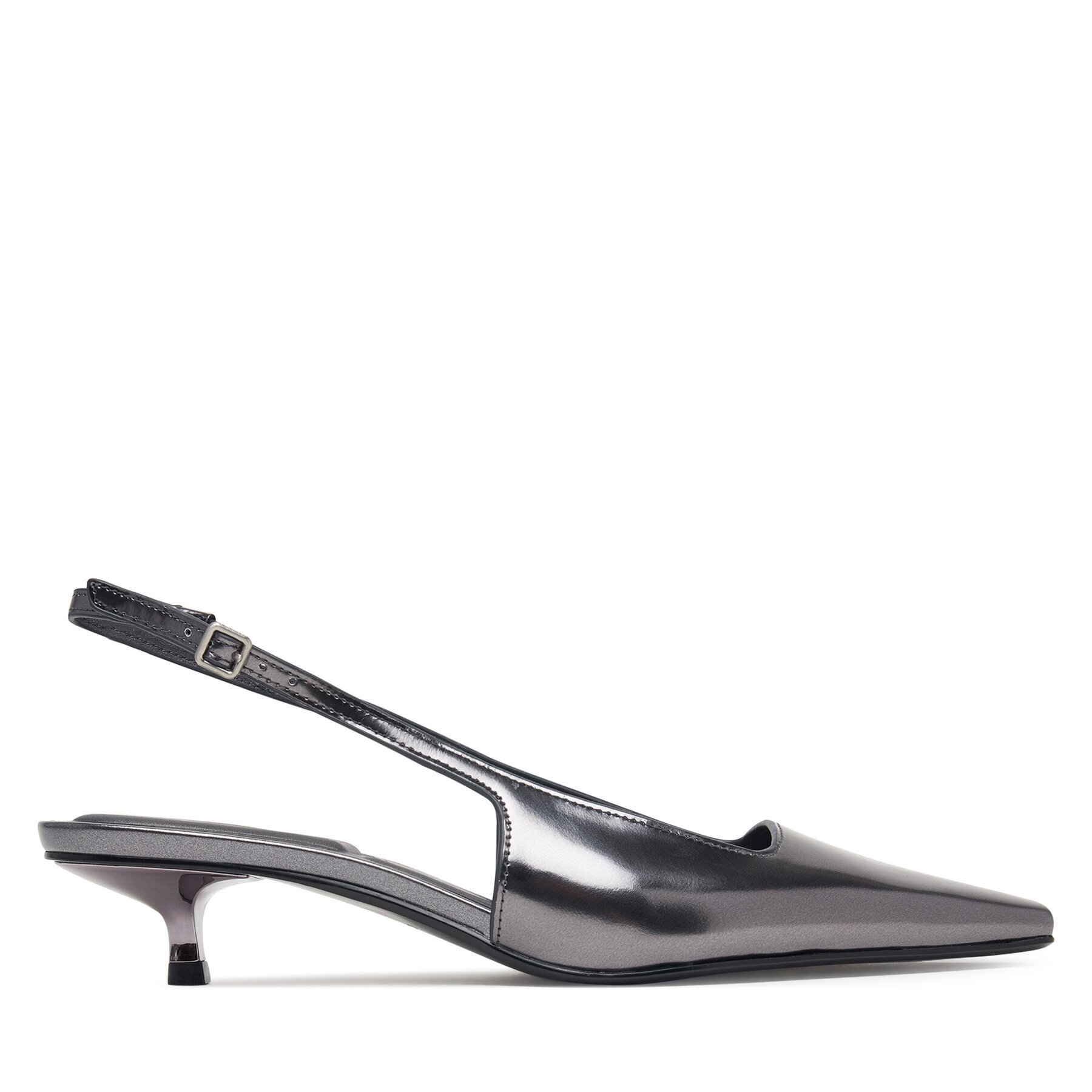 Calvin Klein Обувки на ток Kitten Heel Pump Sling Mirr Lth HW0HW03275