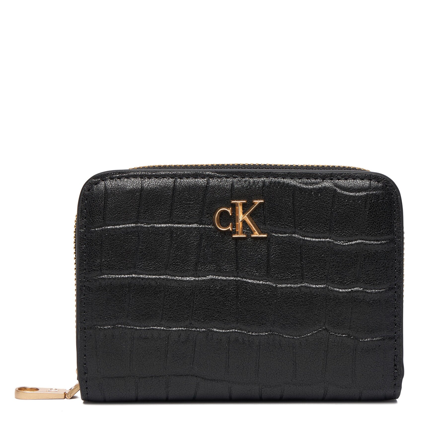 Calvin Klein Портфейл Ck Croc Medium Flap Zip Around LV04F1095G