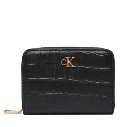 Calvin Klein Портфейл Ck Croc Medium Flap Zip Around LV04F1095G