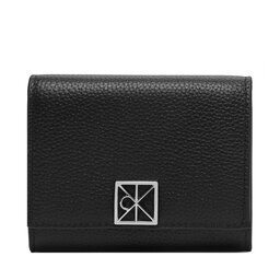 Calvin Klein Портфейл Emblem Hw Pebble Trifold W/Zip LV04F1128G