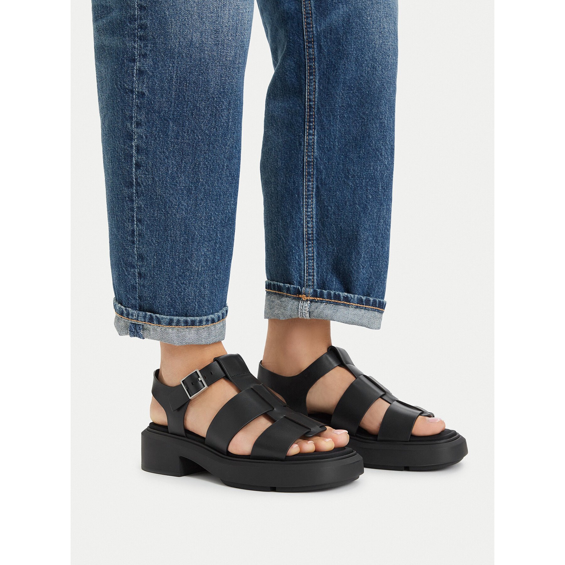 Calvin Klein Сандали Chunky Sandal Fisherm Lth HW0HW02904