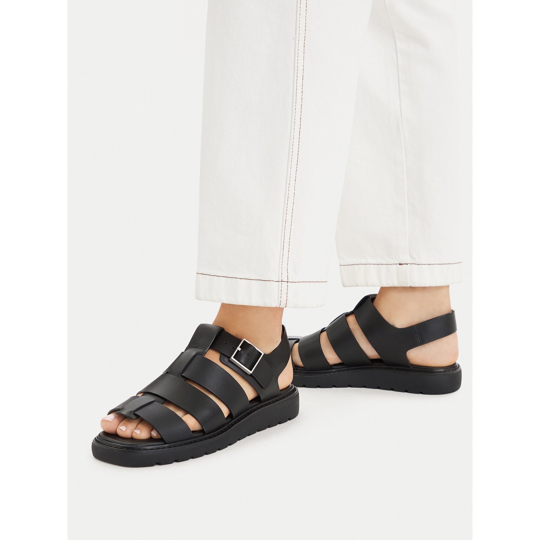Calvin Klein Сандали Sq Molded Sndl Fisher Lth HW0HW02870