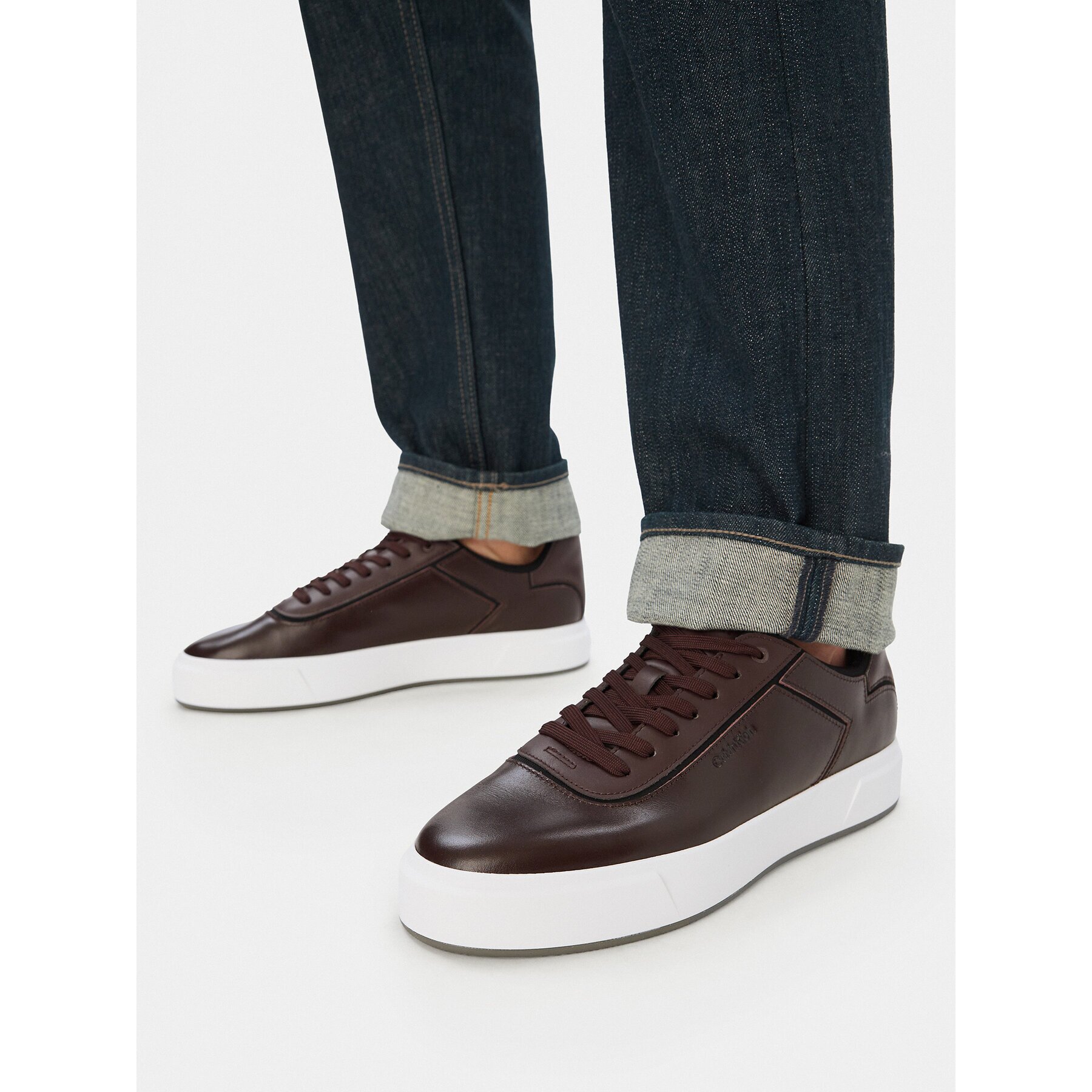 Calvin Klein Сникърси Basket Cups Oxf Lth-Neo HM0HM02204