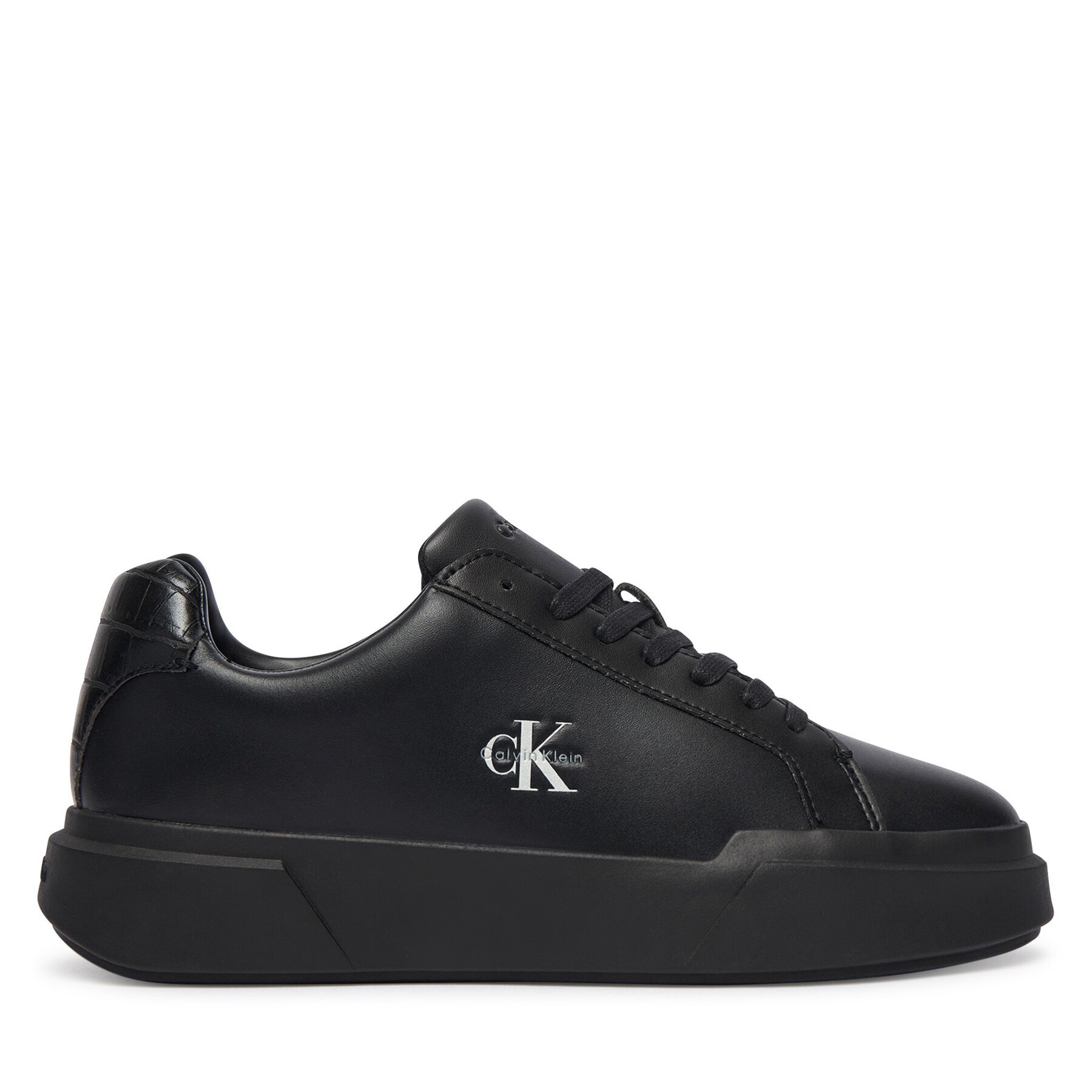 Calvin Klein Сникърси Chunky Cups Laceup Lth Bt Croc HW0HW03223