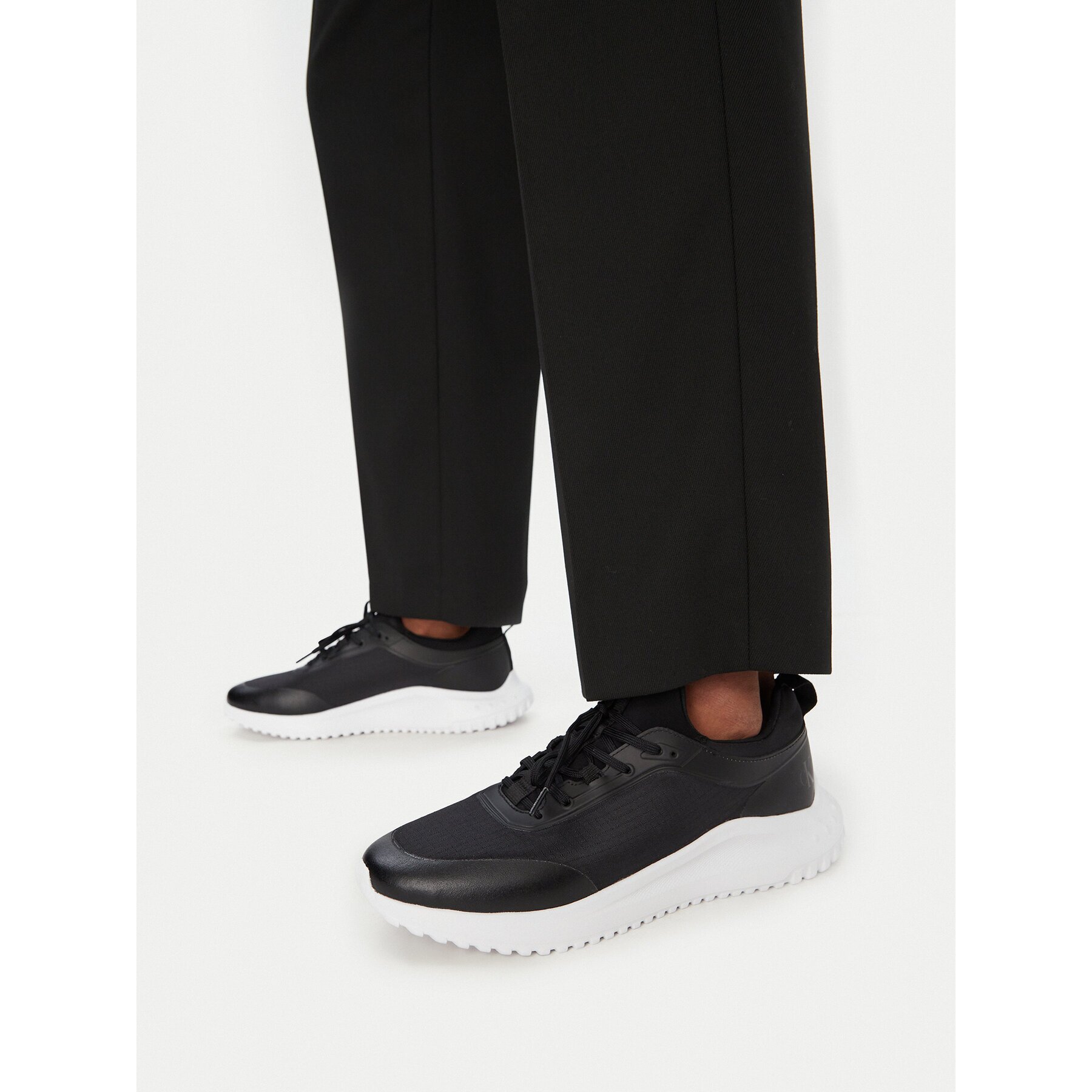 Calvin Klein Сникърси Eva Runner Laceup Sock Mat Mix YM0YM01443