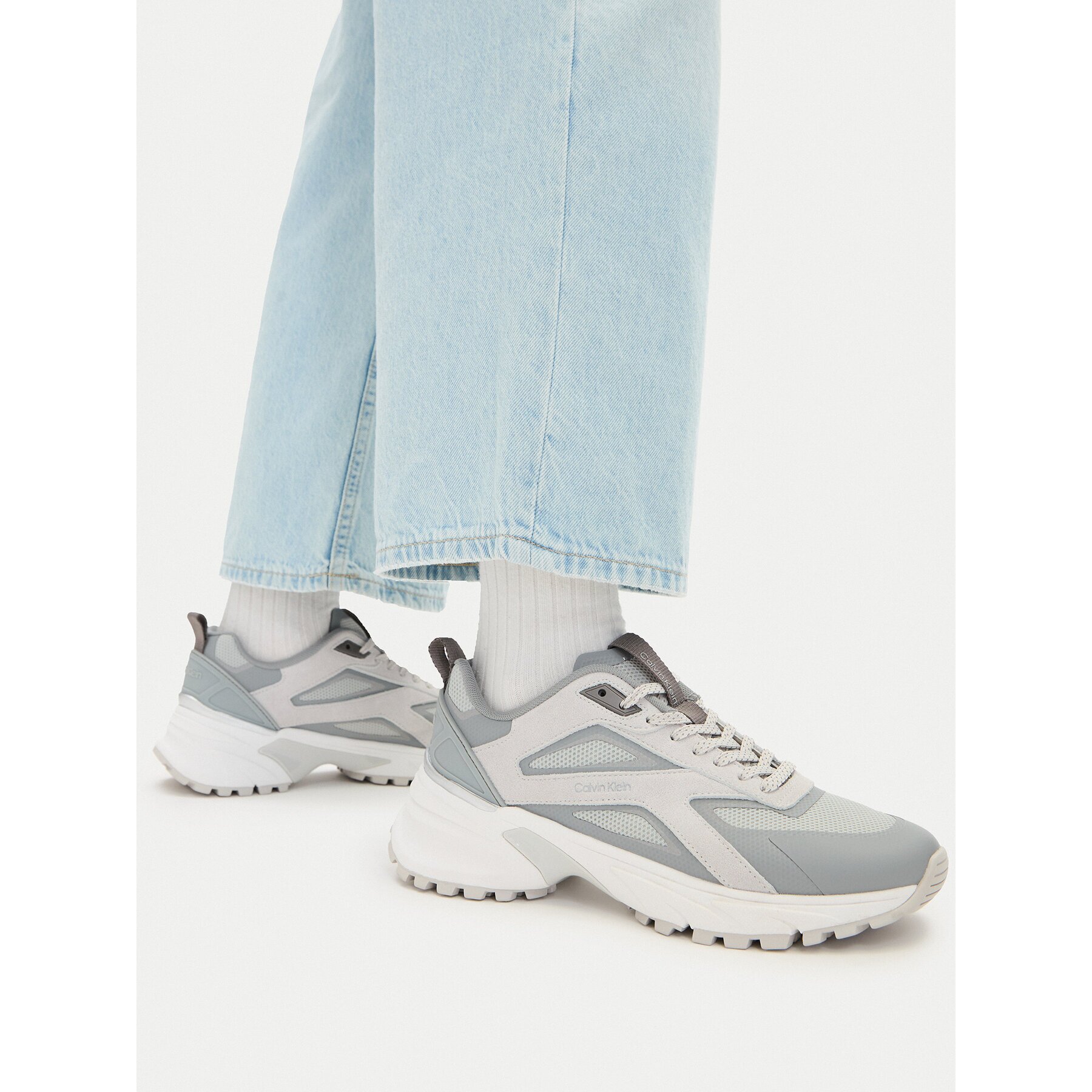 Calvin Klein Сникърси Hike Runner Ck Stripe Refl Su HW0HW03107