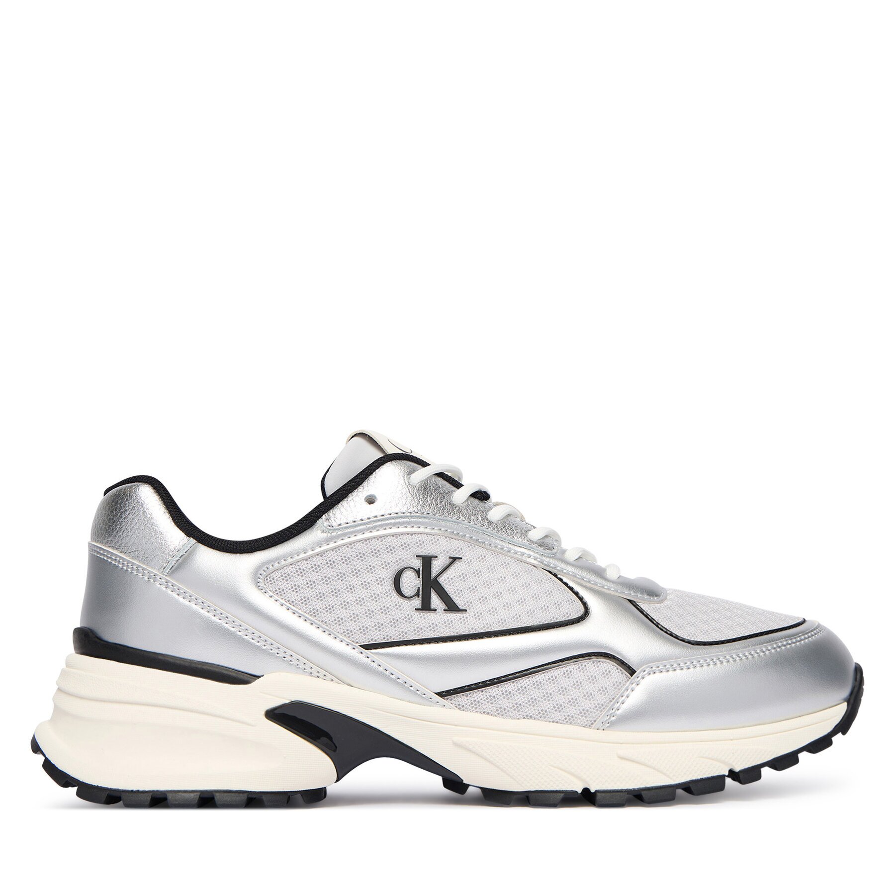 Calvin Klein Сникърси Hike Runner Laceup Mesh Mix Met YM0YM01402