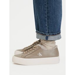 Calvin Klein Сникърси Vulc Flatf Laceup Lth Fur HW0HW03235