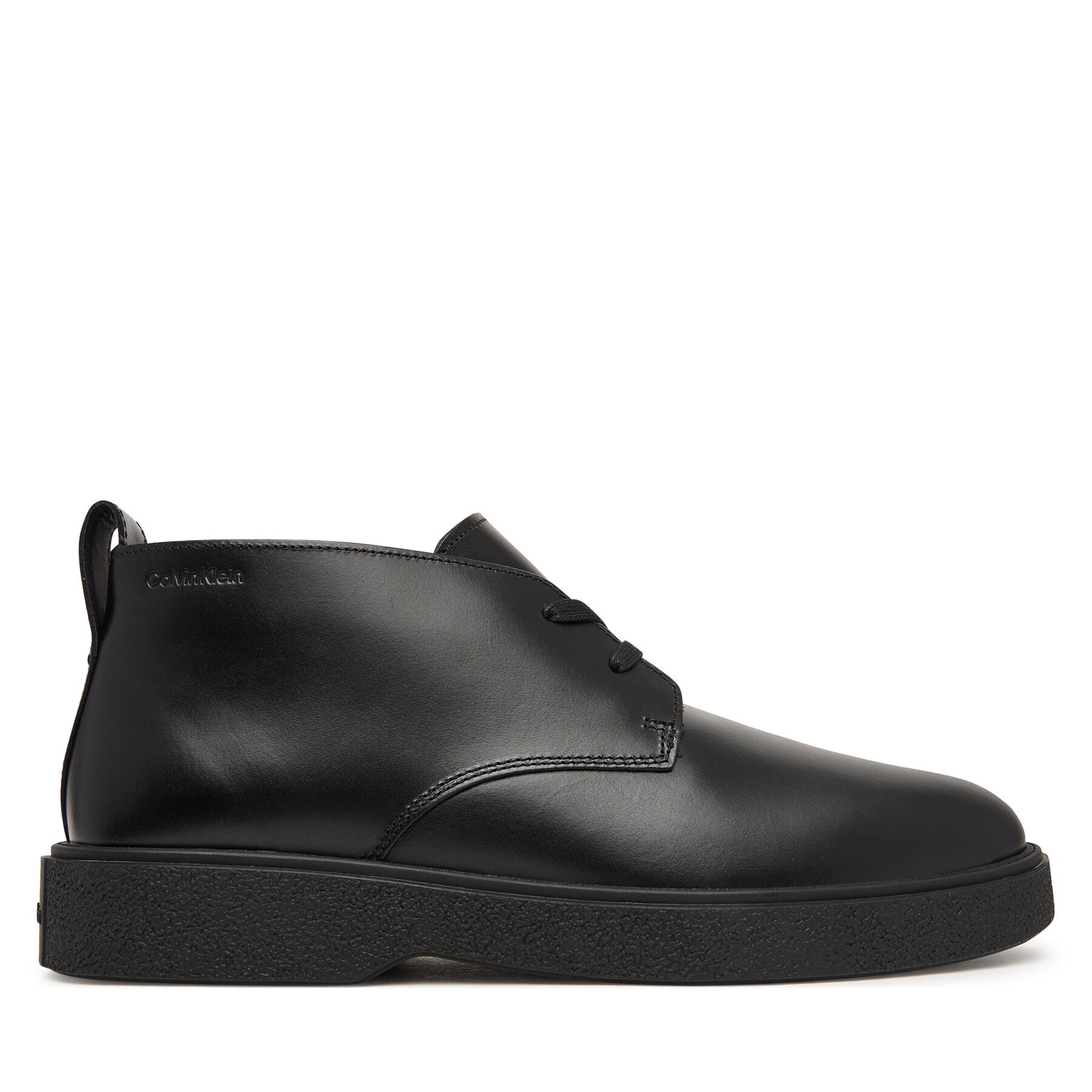 Calvin Klein Зимни обувки Text Rubber Desert Boot Lth HM0HM02255
