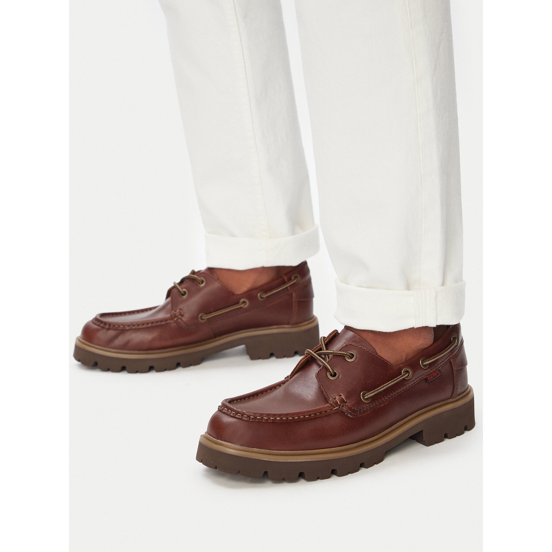 Clarks лоуфъри с дебела подметка Cleyhill Boat 26186176
