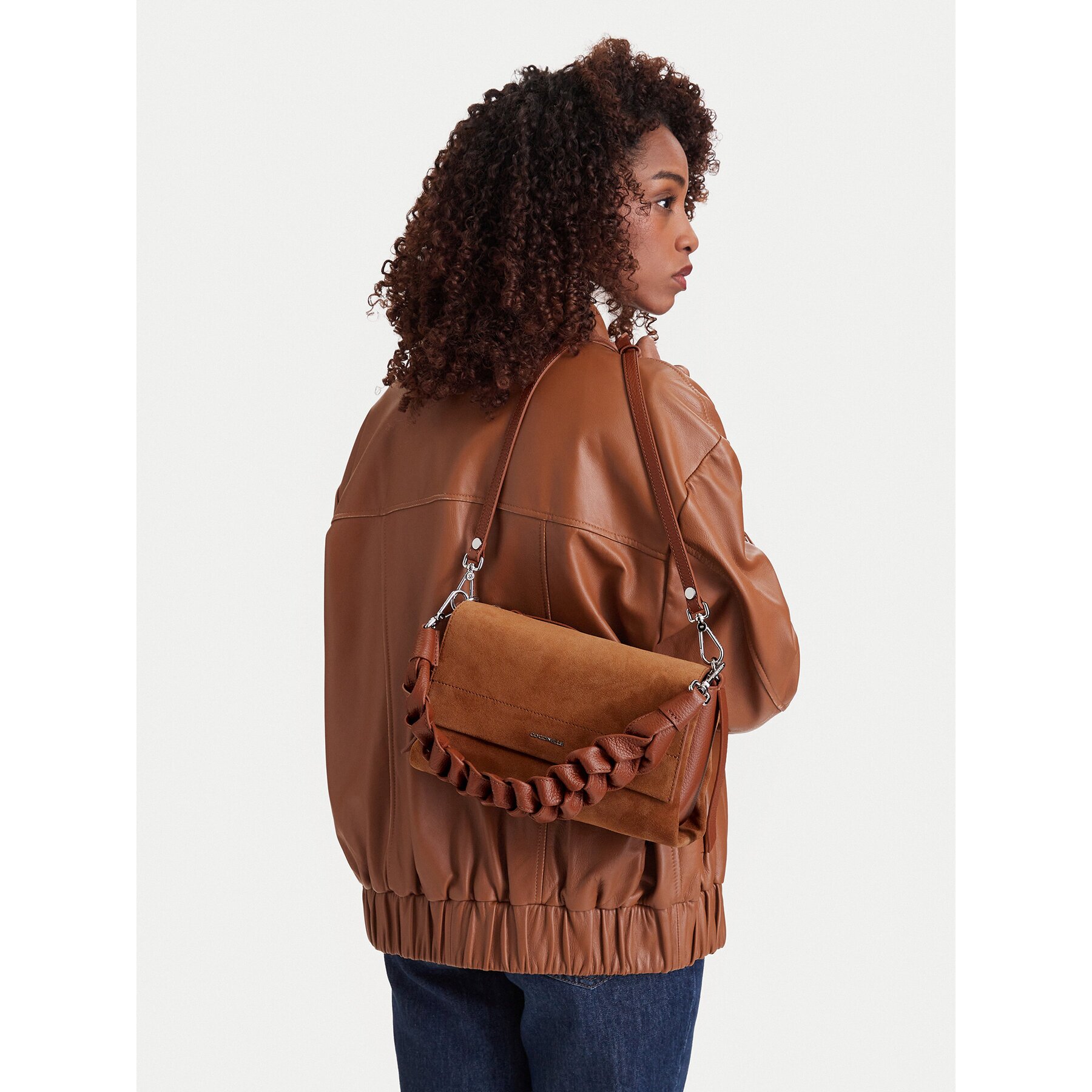 Coccinelle Дамска чанта P6P Boheme Suede Bimaterial E1 P6P 12 01 01