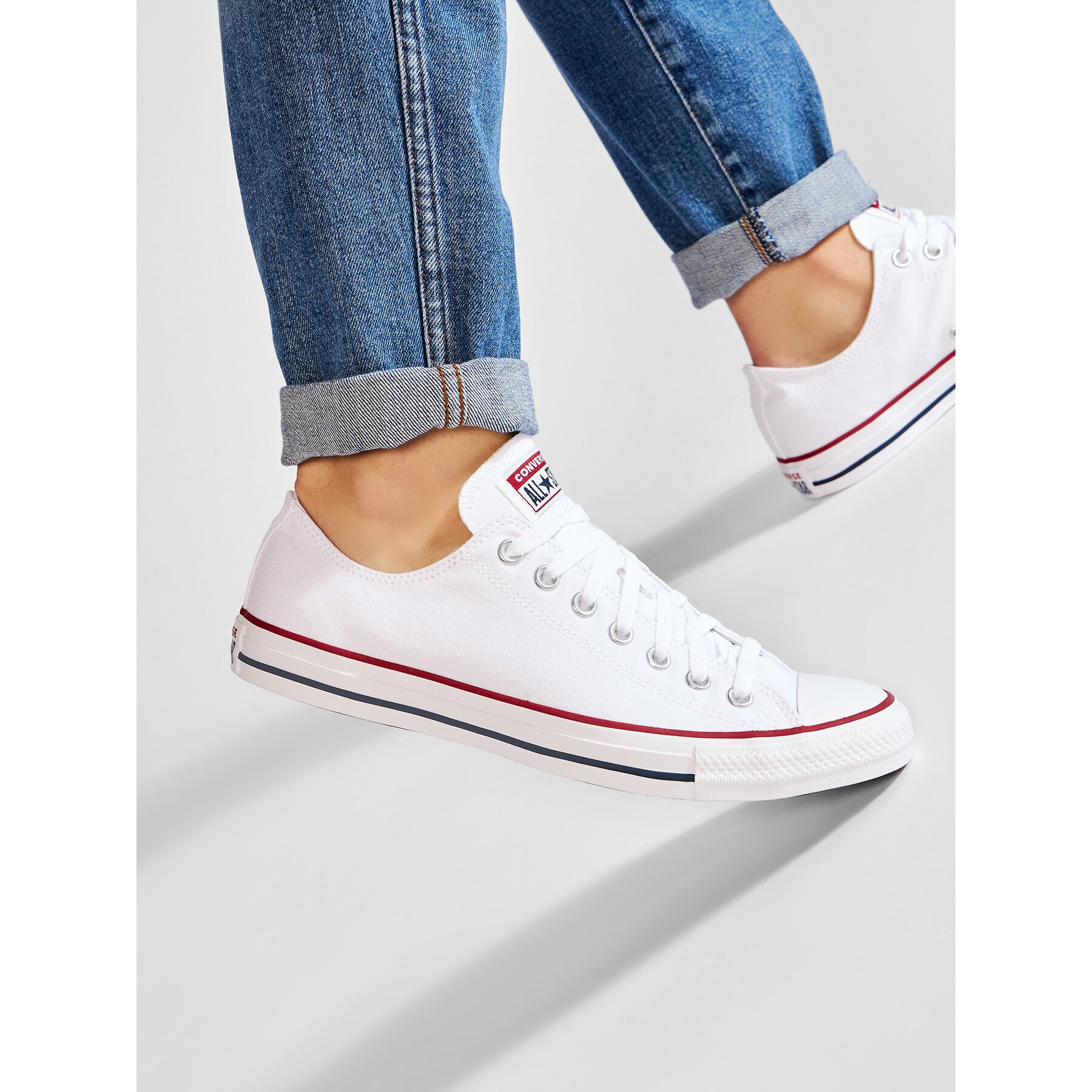 Converse Кецове All Star Ox M7652C Бял