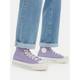 Converse Кецове Chuck Taylor All Star Lift Platform Knit Kadın Mor A13644C
