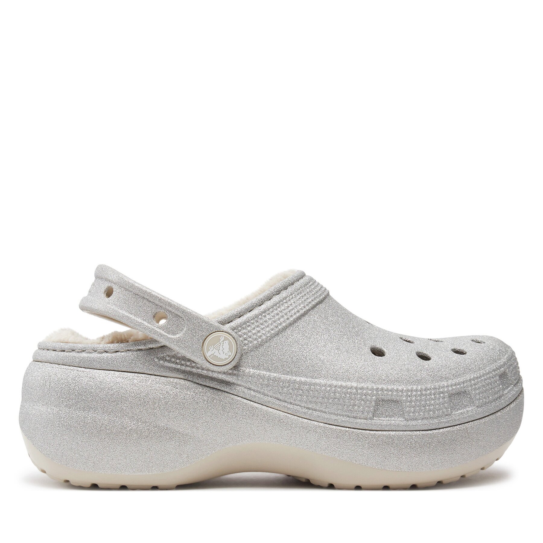 Crocs Чехли Classic Platform Glitter Lined Clog W 210413