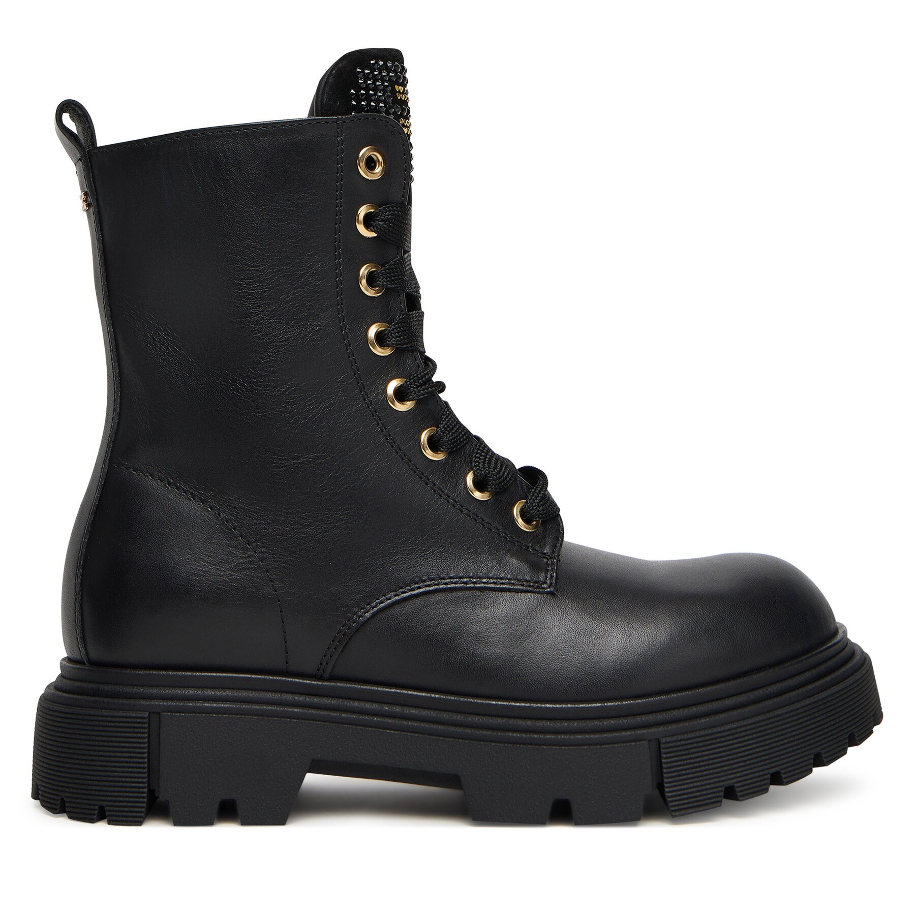 Elisabetta Franchi Туристически oбувки Lace-Up Bootie F4A5-E0411-1251 D
