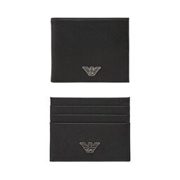 Emporio Armani Комплект портфейл и калъф за карти Y4R237 Y138E