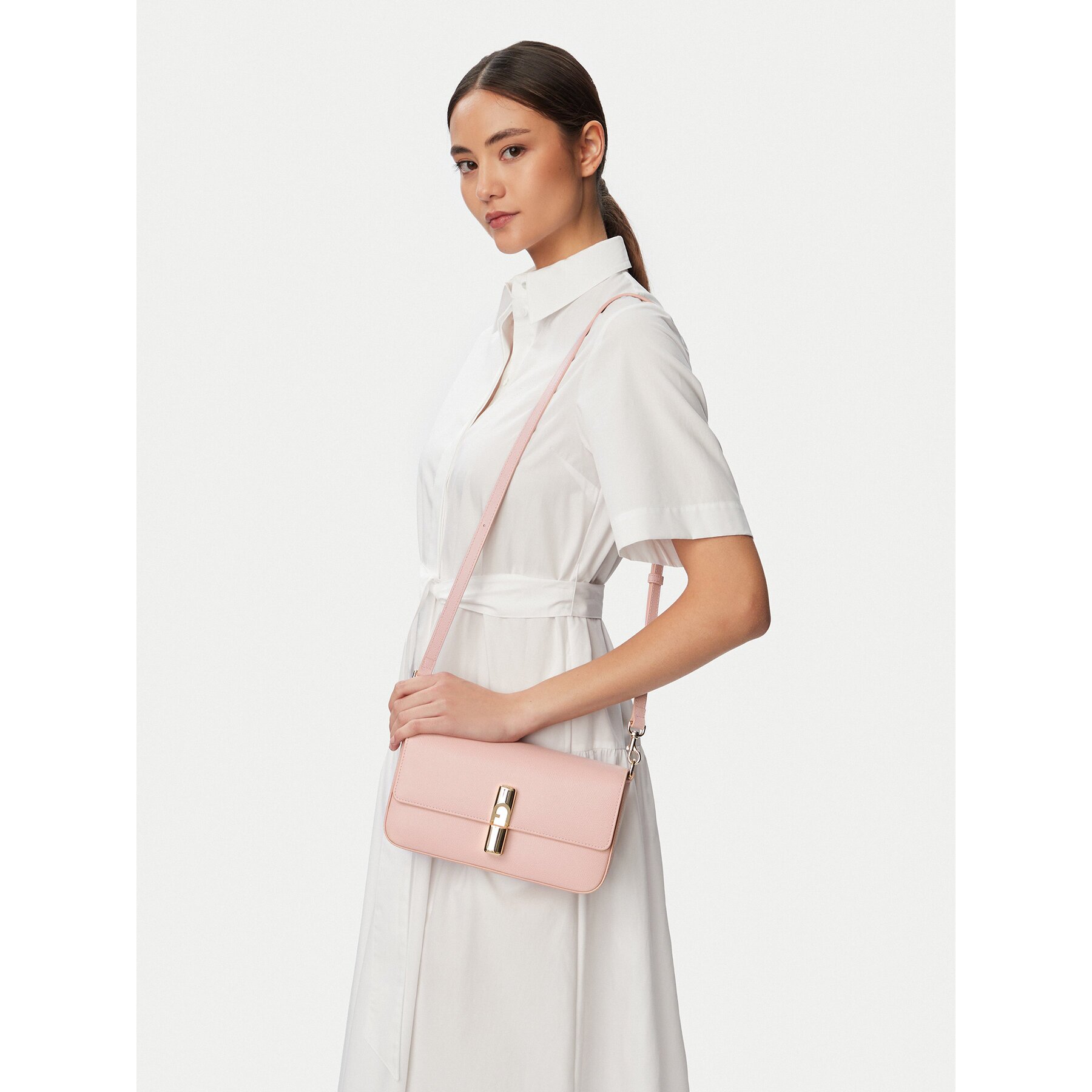 Furla Дамска чанта Iride S WB02206 ARE000 CN 4355S Светлорозов