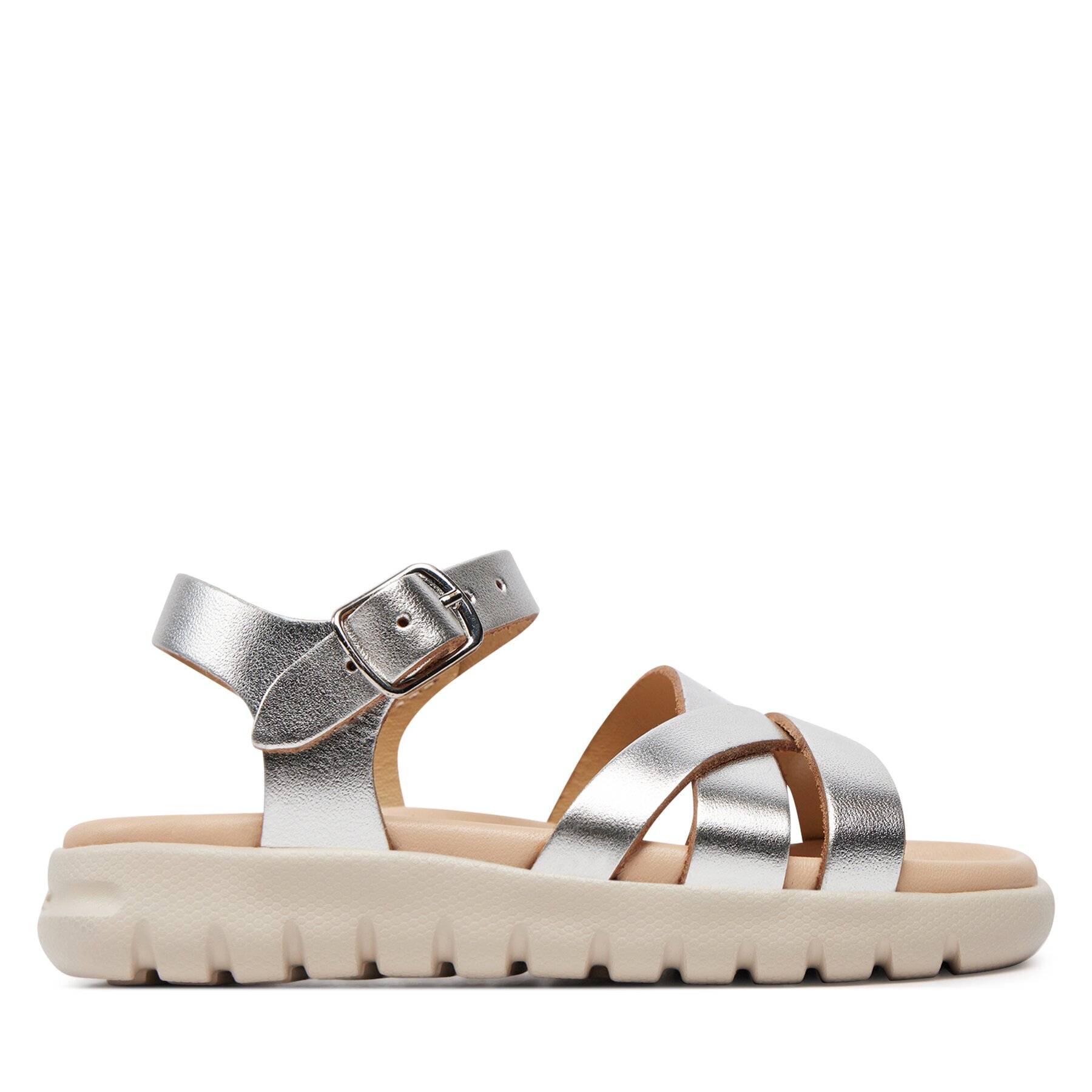 Geox Сандали J Sandal Soleima Gir J45GSA 000CF C1007 M Сребрист