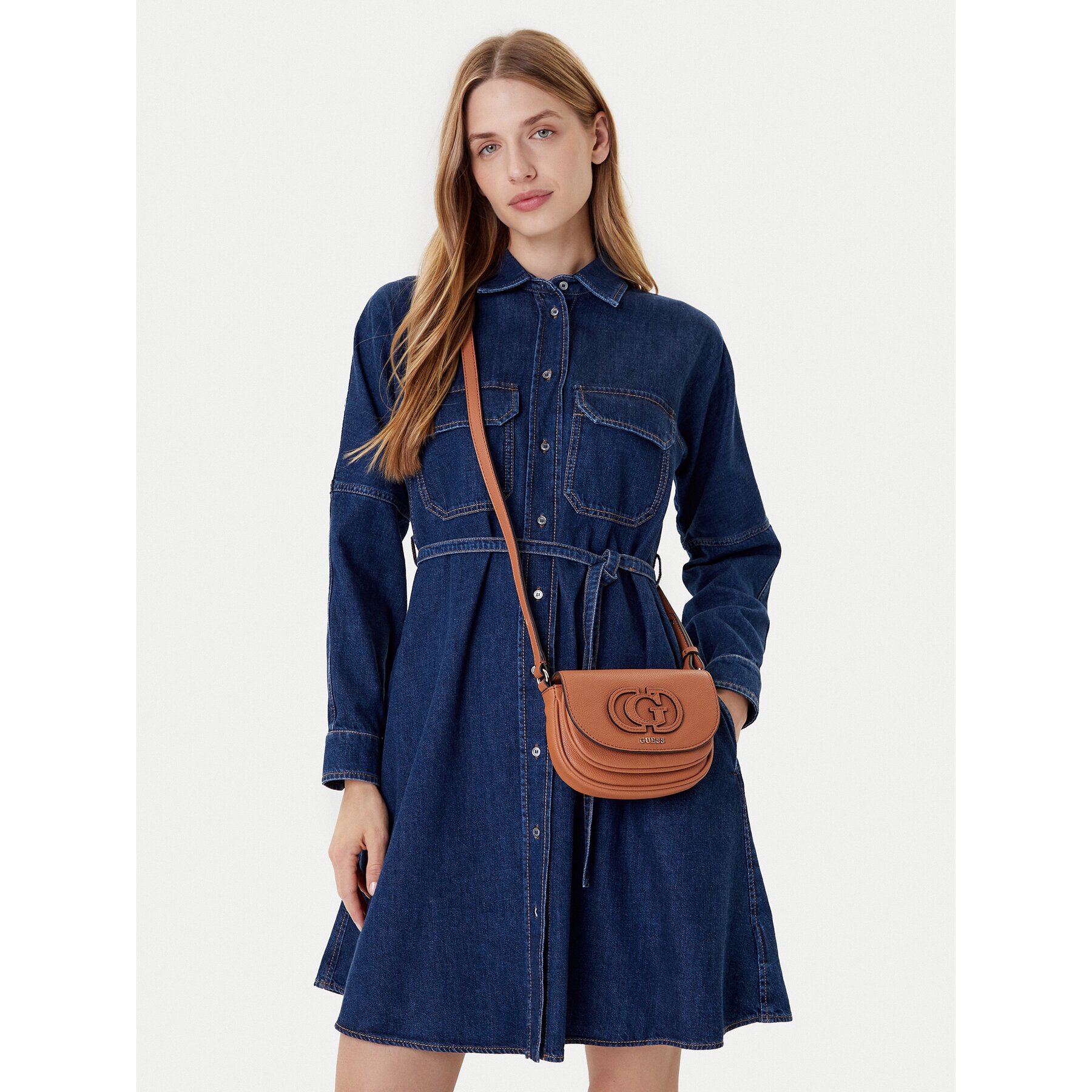 Guess Дамска чанта Calebra Mini HWBG95 36780