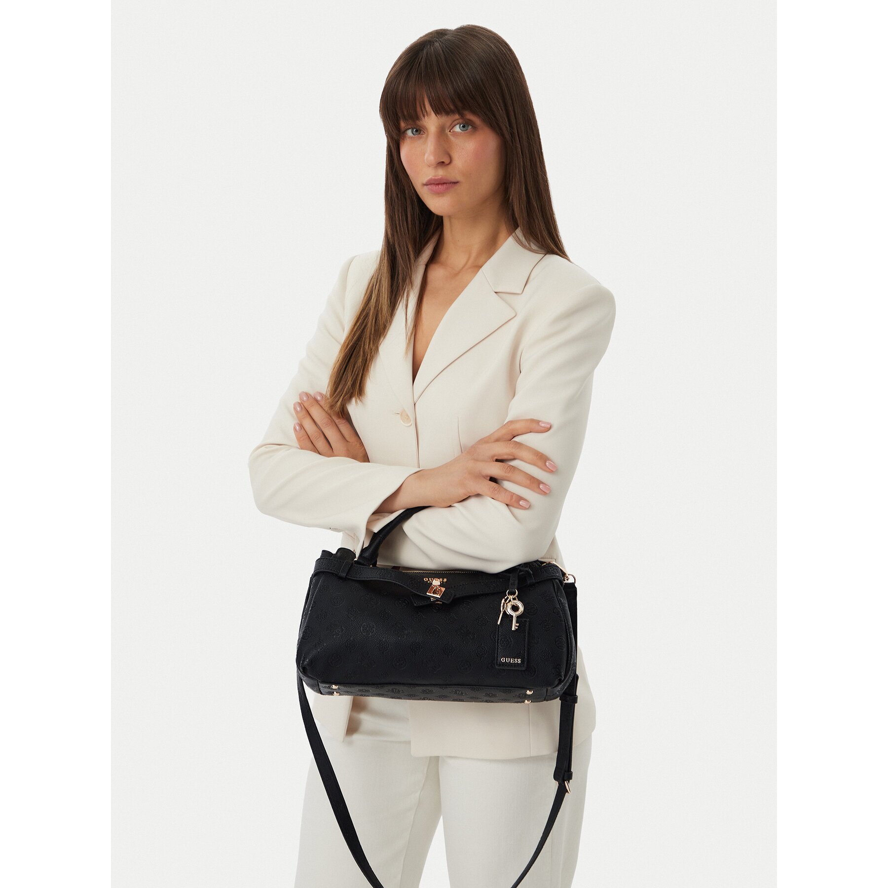 Guess Дамска чанта Ella Logo HWPD97 46050
