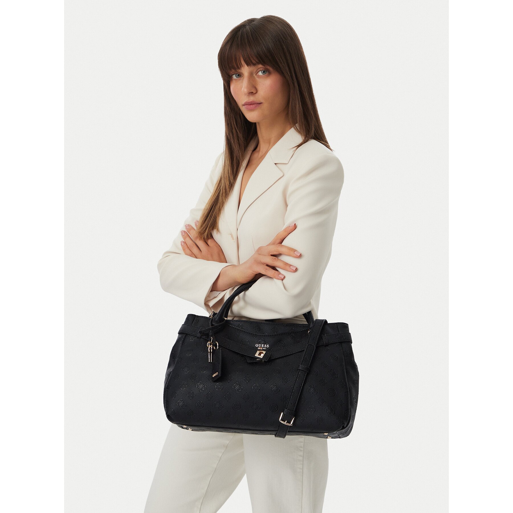 Guess Дамска чанта Ella Logo HWPD97 46060