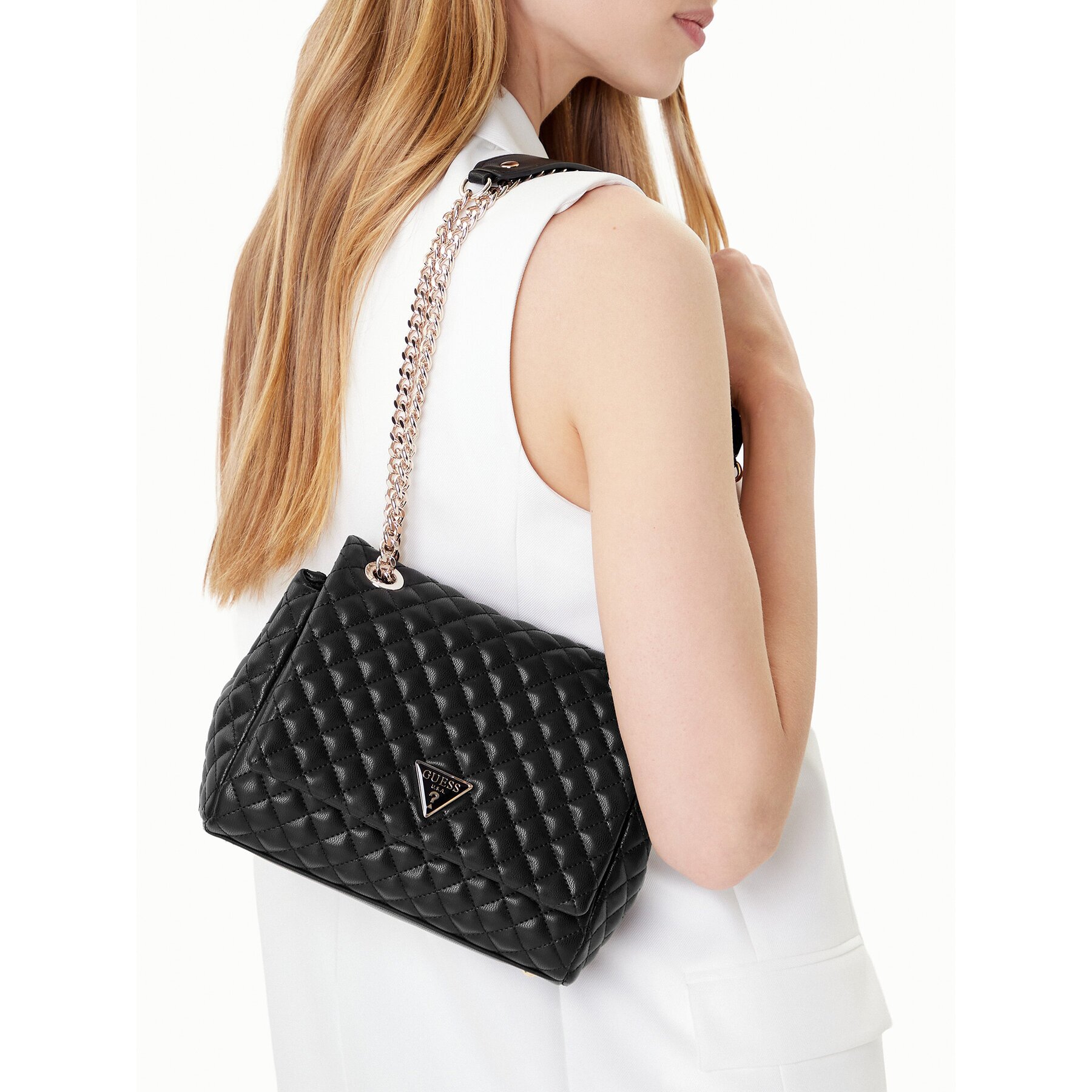 Guess Дамска чанта Everlee HWQG86 79210