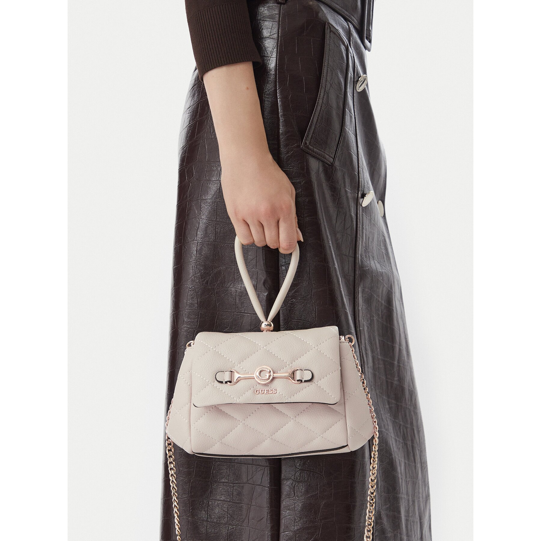 Guess Дамска чанта Frances Mini HWQG22 41780