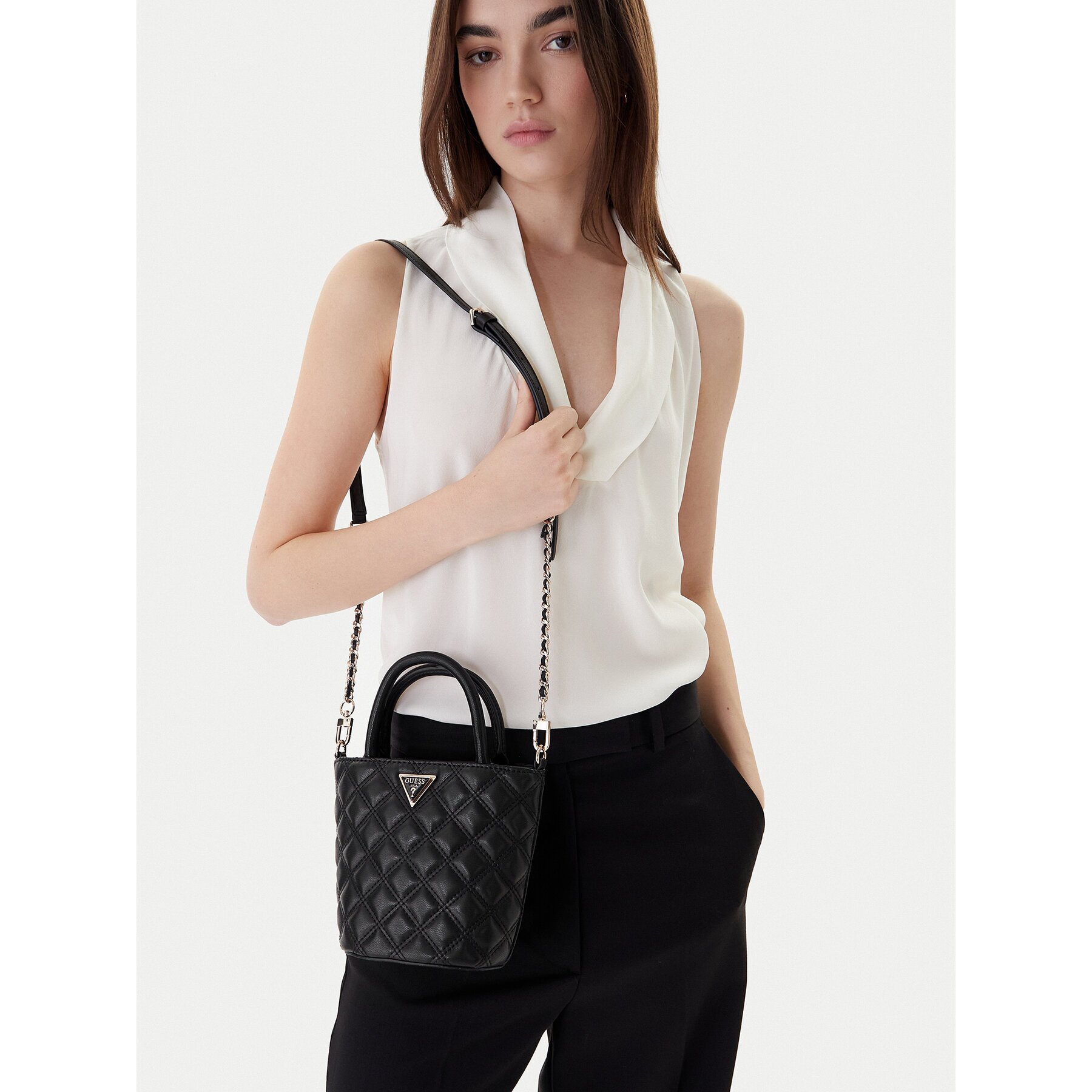 Guess Дамска чанта Giully II Mini HWQG96 73760