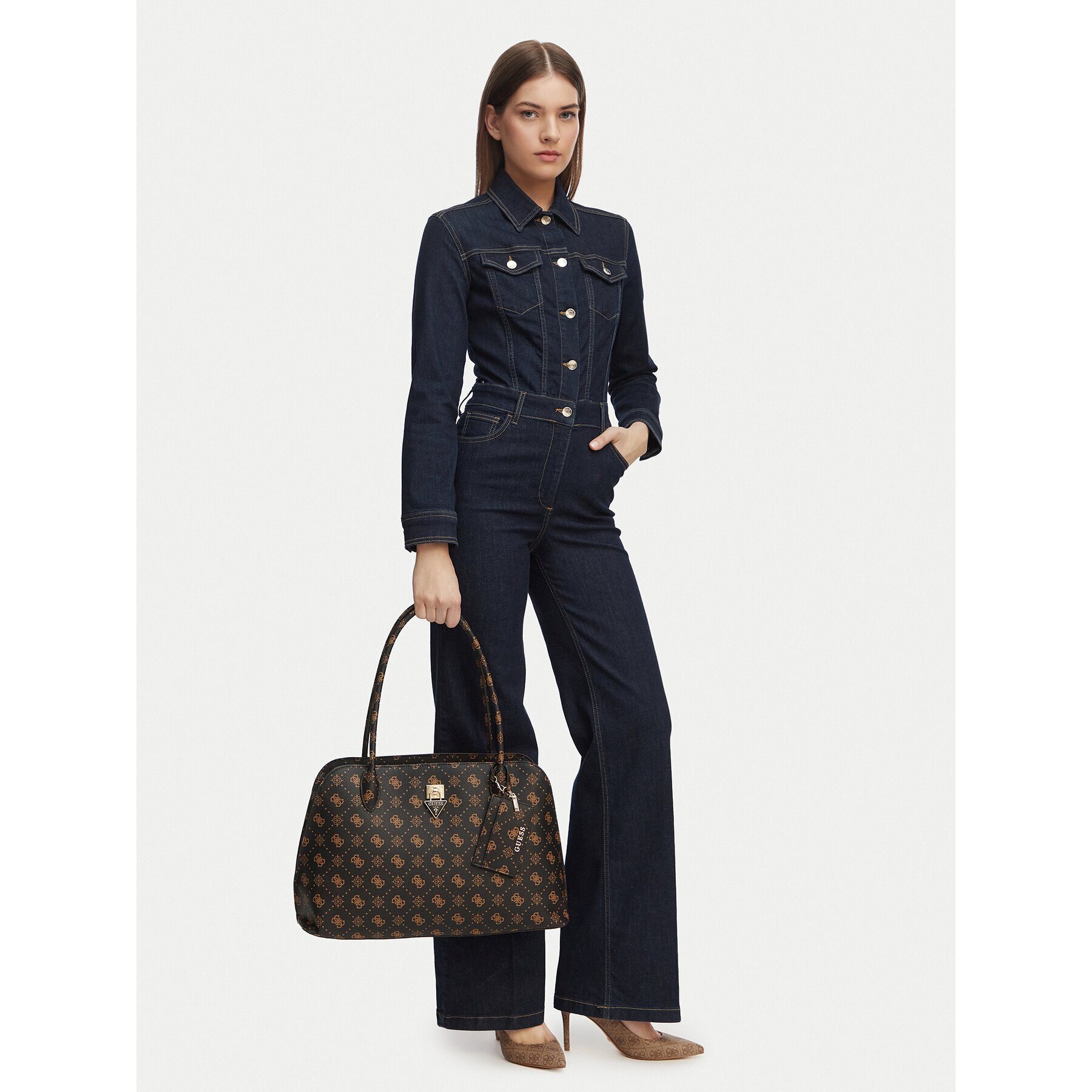Guess Дамска чанта Patsie Travel TWGP99 19024