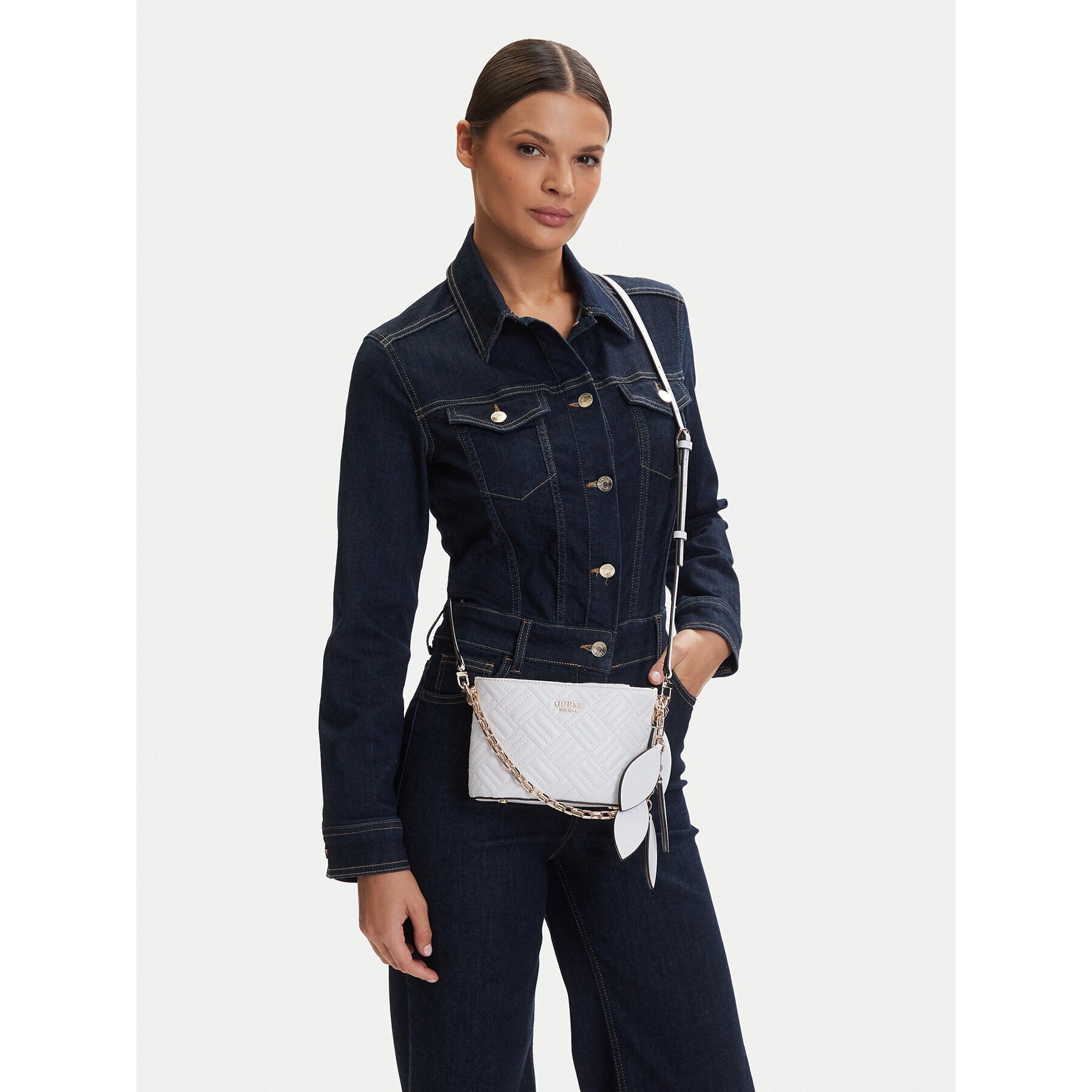 Guess Дамска чанта Sally Mini HWQG99 21770